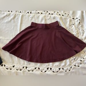Maroon skater skirt